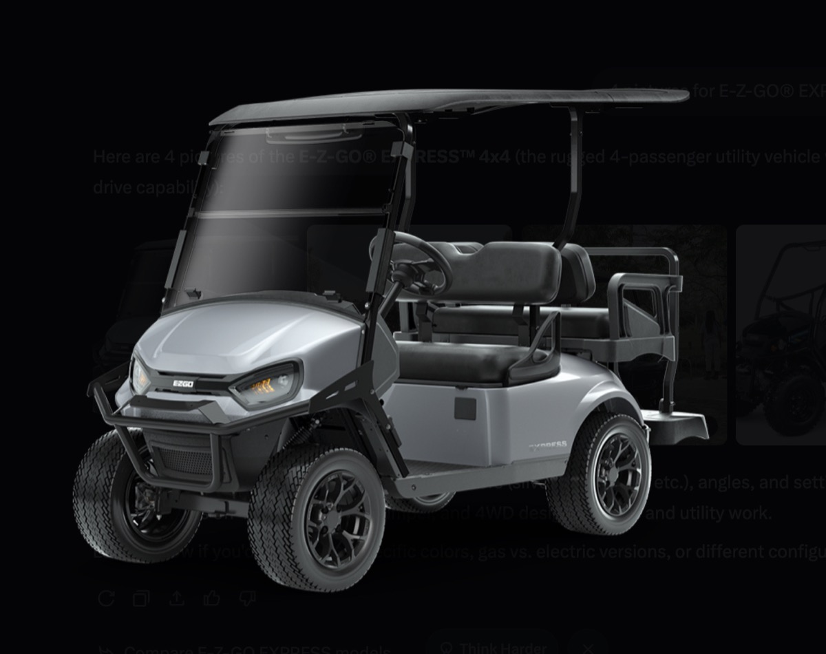 E-Z-GO Express 4x4 side angle