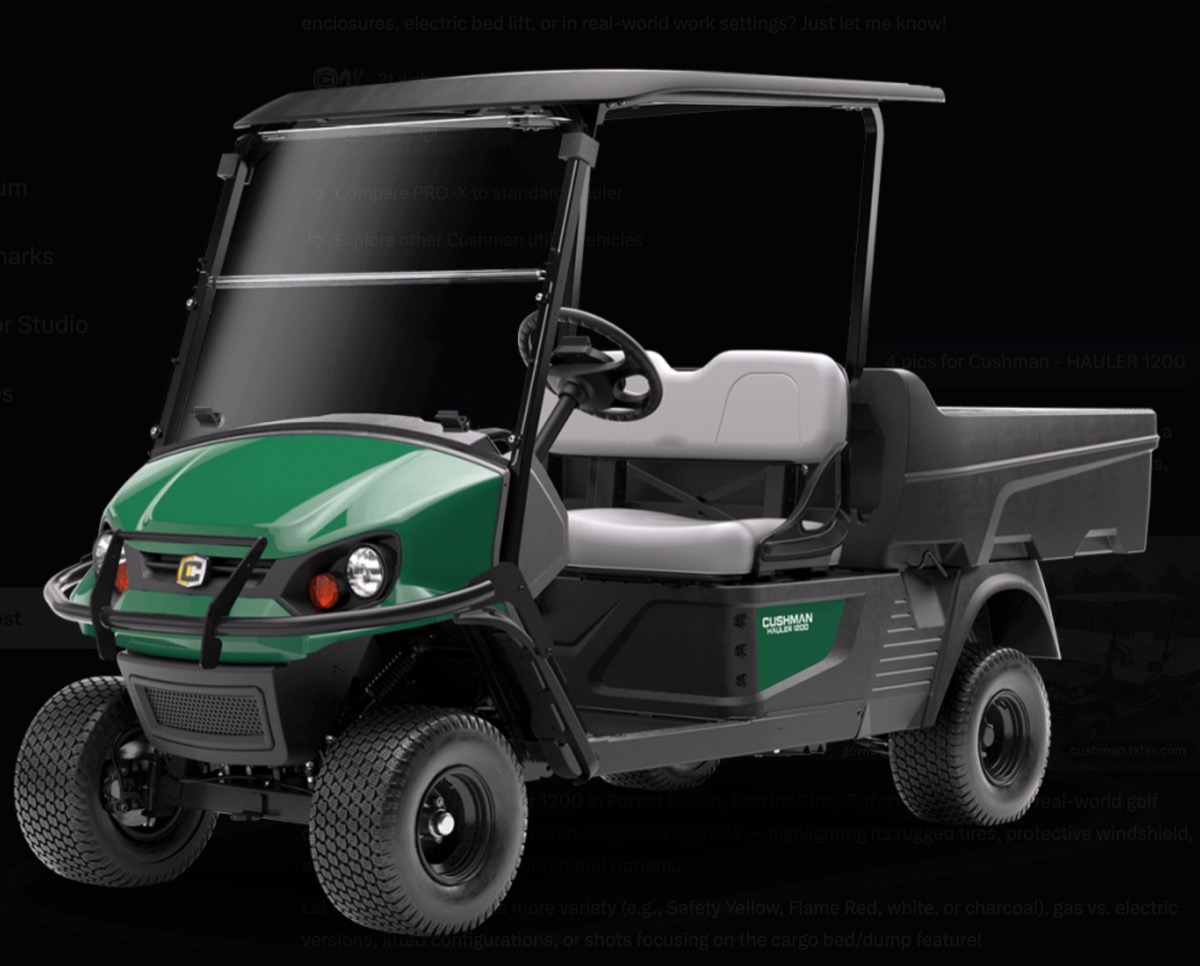 Cushman Hauler 1200 cargo bed