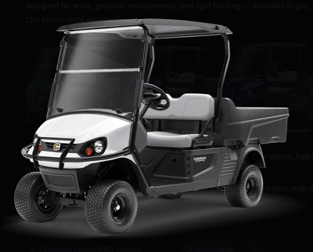 Cushman Hauler PRO cargo bed